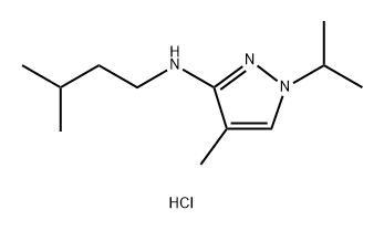 1-isopropyl-4-methyl-N-(3-methylbutyl)-1H-pyrazol-3-amine Structure