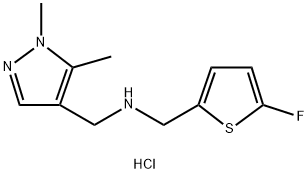 1-(1,5-dimethyl-1H-pyrazol-4-yl)-N-[(5-fluoro-2-thienyl)methyl]methanamine Structure