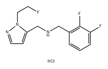 1-(2,3-difluorophenyl)-N-{[1-(2-fluoroethyl)-1H-pyrazol-5-yl]methyl}methanamine Structure