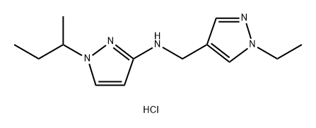 1-sec-butyl-N-[(1-ethyl-1H-pyrazol-4-yl)methyl]-1H-pyrazol-3-amine Structure