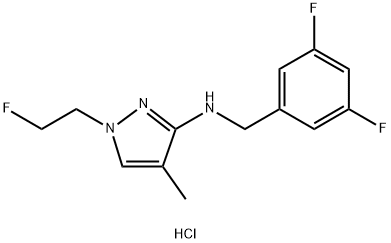 N-(3,5-difluorobenzyl)-1-(2-fluoroethyl)-4-methyl-1H-pyrazol-3-amine Structure