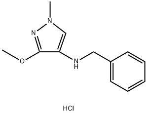 N-benzyl-3-methoxy-1-methyl-1H-pyrazol-4-amine Structure