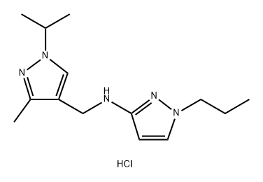 N-[(1-isopropyl-3-methyl-1H-pyrazol-4-yl)methyl]-1-propyl-1H-pyrazol-3-amine Structure