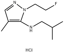 1-(2-fluoroethyl)-N-isobutyl-4-methyl-1H-pyrazol-5-amine Structure