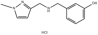 3-({[(1-methyl-1H-pyrazol-3-yl)methyl]amino}methyl)phenol Structure