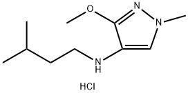 3-methoxy-1-methyl-N-(3-methylbutyl)-1H-pyrazol-4-amine Structure