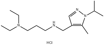 N,N-diethyl-N'-[(1-isopropyl-5-methyl-1H-pyrazol-4-yl)methyl]propane-1,3-diamine Structure