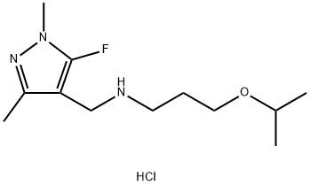 (5-fluoro-1,3-dimethyl-1H-pyrazol-4-yl)methyl](3-isopropoxypropyl)amine Structure