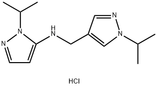 1-isopropyl-N-[(1-isopropyl-1H-pyrazol-4-yl)methyl]-1H-pyrazol-5-amine Structure