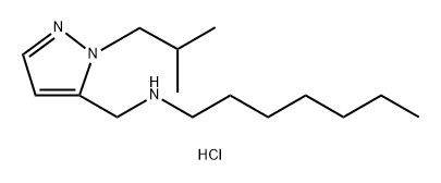 heptyl[(1-isobutyl-1H-pyrazol-5-yl)methyl]amine Structure