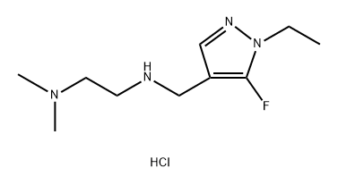 N'-[(1-ethyl-5-fluoro-1H-pyrazol-4-yl)methyl]-N,N-dimethylethane-1,2-diamine Structure