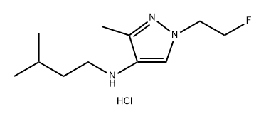 1-(2-fluoroethyl)-3-methyl-N-(3-methylbutyl)-1H-pyrazol-4-amine Structure