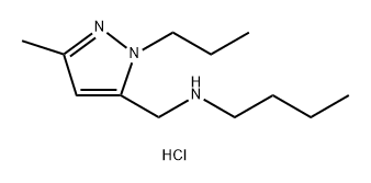 butyl[(3-methyl-1-propyl-1H-pyrazol-5-yl)methyl]amine Structure