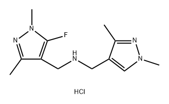 1-(1,3-dimethyl-1H-pyrazol-4-yl)-N-[(5-fluoro-1,3-dimethyl-1H-pyrazol-4-yl)methyl]methanamine Structure