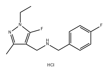 1-(1-ethyl-5-fluoro-3-methyl-1H-pyrazol-4-yl)-N-(4-fluorobenzyl)methanamine Structure