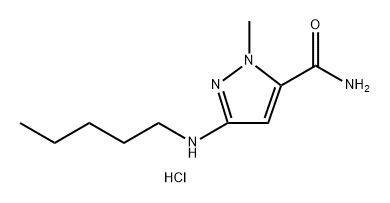 1-methyl-3-(pentylamino)-1H-pyrazole-5-carboxamide Structure