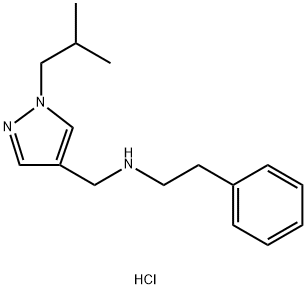 (1-isobutyl-1H-pyrazol-4-yl)methyl](2-phenylethyl)amine Structure