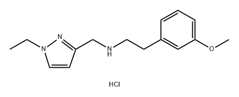 (1-ethyl-1H-pyrazol-3-yl)methyl][2-(3-methoxyphenyl)ethyl]amine Structure