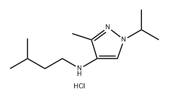 1-isopropyl-3-methyl-N-(3-methylbutyl)-1H-pyrazol-4-amine Structure