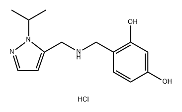 4-({[(1-isopropyl-1H-pyrazol-5-yl)methyl]amino}methyl)benzene-1,3-diol Structure