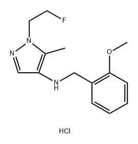 1-(2-fluoroethyl)-N-(2-methoxybenzyl)-5-methyl-1H-pyrazol-4-amine Structure