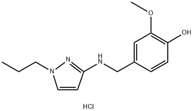 2-methoxy-4-{[(1-propyl-1H-pyrazol-3-yl)amino]methyl}phenol Structure