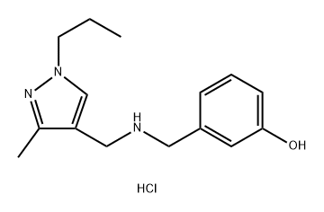 3-({[(3-methyl-1-propyl-1H-pyrazol-4-yl)methyl]amino}methyl)phenol Structure