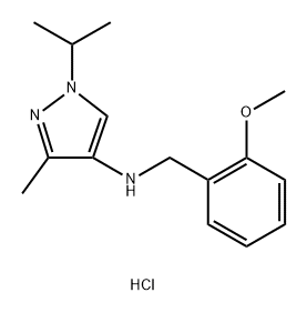 1-isopropyl-N-(2-methoxybenzyl)-3-methyl-1H-pyrazol-4-amine Structure