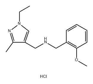 1-(1-ethyl-3-methyl-1H-pyrazol-4-yl)-N-(2-methoxybenzyl)methanamine Structure