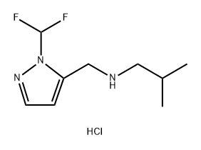 {[1-(difluoromethyl)-1H-pyrazol-5-yl]methyl}isobutylamine Structure