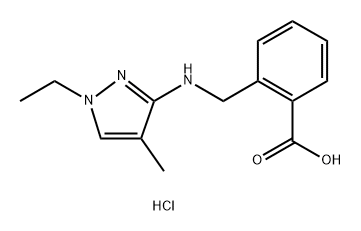 2-{[(1-ethyl-4-methyl-1H-pyrazol-3-yl)amino]methyl}benzoic acid Structure