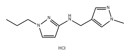 N-[(1-methyl-1H-pyrazol-4-yl)methyl]-1-propyl-1H-pyrazol-3-amine Structure