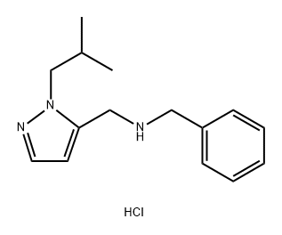 benzyl[(1-isobutyl-1H-pyrazol-5-yl)methyl]amine Structure