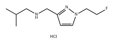 {[1-(2-fluoroethyl)-1H-pyrazol-3-yl]methyl}isobutylamine Structure