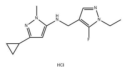 3-cyclopropyl-N-[(1-ethyl-5-fluoro-1H-pyrazol-4-yl)methyl]-1-methyl-1H-pyrazol-5-amine Structure