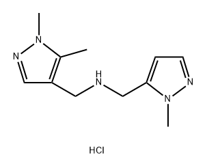 1-(1,5-dimethyl-1H-pyrazol-4-yl)-N-[(1-methyl-1H-pyrazol-5-yl)methyl]methanamine Structure