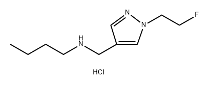 butyl{[1-(2-fluoroethyl)-1H-pyrazol-4-yl]methyl}amine Structure