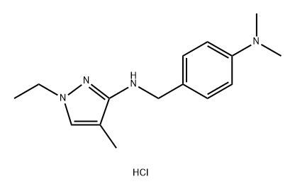 N-[4-(dimethylamino)benzyl]-1-ethyl-4-methyl-1H-pyrazol-3-amine Structure