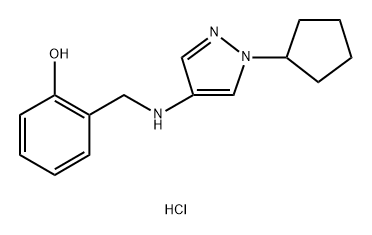 2-{[(1-cyclopentyl-1H-pyrazol-4-yl)amino]methyl}phenol Structure