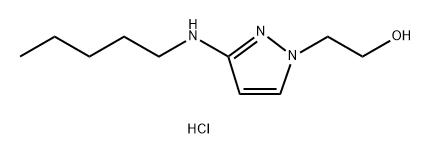 2-[3-(pentylamino)-1H-pyrazol-1-yl]ethanol Structure