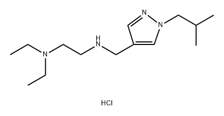 N,N-diethyl-N'-[(1-isobutyl-1H-pyrazol-4-yl)methyl]ethane-1,2-diamine Structure