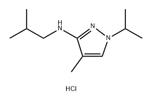 N-isobutyl-1-isopropyl-4-methyl-1H-pyrazol-3-amine Structure