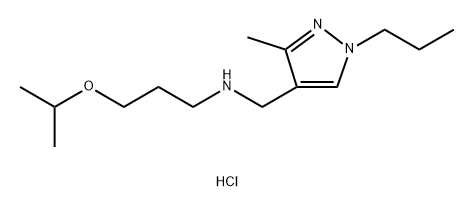 3-isopropoxy-N-[(3-methyl-1-propyl-1H-pyrazol-4-yl)methyl]propan-1-amine Structure