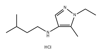 1-ethyl-5-methyl-N-(3-methylbutyl)-1H-pyrazol-4-amine Structure