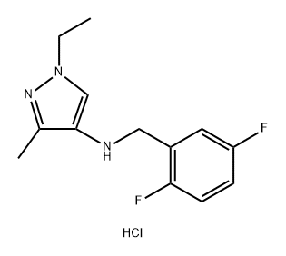 N-(2,5-difluorobenzyl)-1-ethyl-3-methyl-1H-pyrazol-4-amine Structure