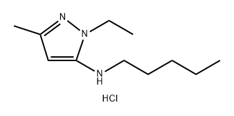 1-ethyl-3-methyl-N-pentyl-1H-pyrazol-5-amine Structure