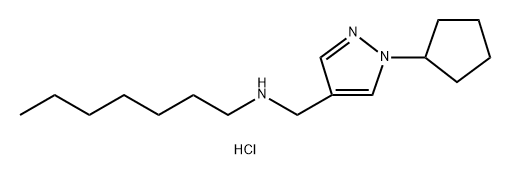 (1-cyclopentyl-1H-pyrazol-4-yl)methyl]heptylamine Structure