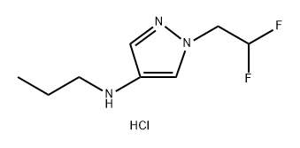 1-(2,2-difluoroethyl)-N-propyl-1H-pyrazol-4-amine Structure