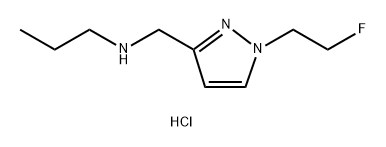 {[1-(2-fluoroethyl)-1H-pyrazol-3-yl]methyl}propylamine Structure