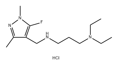 N,N-diethyl-N'-[(5-fluoro-1,3-dimethyl-1H-pyrazol-4-yl)methyl]propane-1,3-diamine 구조식 이미지